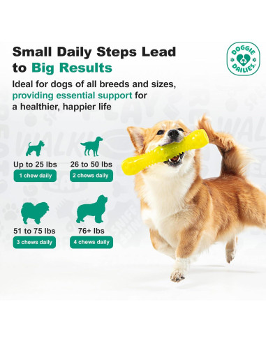 Suplemento para Piel y Abrigo Doggie Dailies Pato 225 masticables