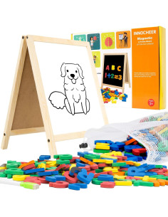 Letras y Números Magnéticos INNOCHEER para Niños - Tablero Educativo 25x32cm 2