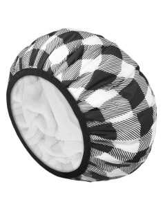 Gorro de Ducha Auban XL Impermeable Doble Capa Cuadrícula