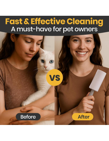 Rodillo Adhesivo DELOMO para Mascotas - 1 Rodillo + 3 Recargas