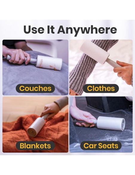 Rodillo Adhesivo DELOMO para Mascotas - 1 Rodillo + 3 Recargas