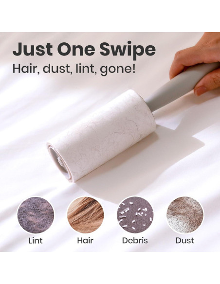 Rodillo Adhesivo DELOMO para Mascotas - 1 Rodillo + 3 Recargas