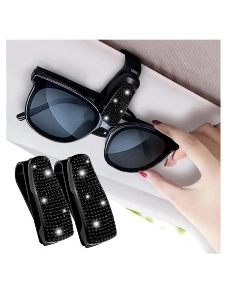Juego de 2 Sujetadores de Gafas de Sol Turcee con Rhinestones