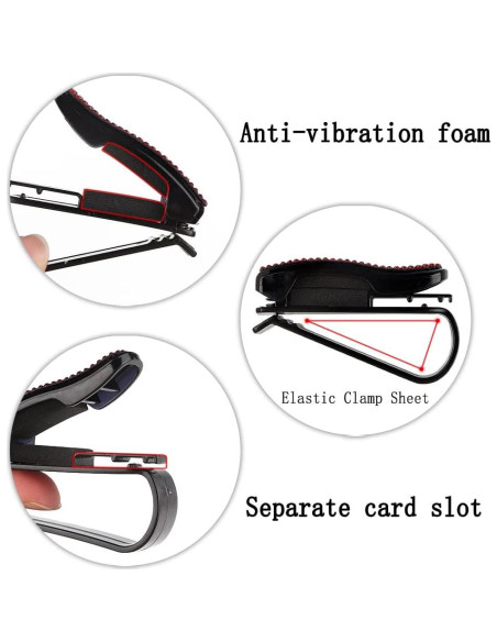 Juego de 2 Sujetadores de Gafas de Sol Turcee con Rhinestones