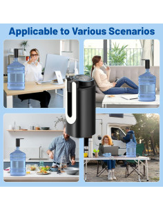 Dispensador de Agua Eléctrico Plegable BY4U 5 Galones 3 Modos 2