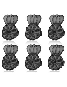 3 Pares Sujetadores Pendientes Oro 14K Kouley Hipoalergénicos