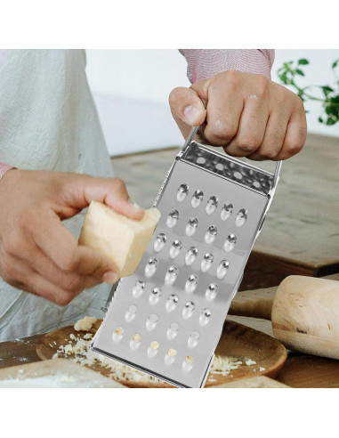 Rallador de Acero Inoxidable MAGICLULU 4 en 1 Portátil 20.3cm