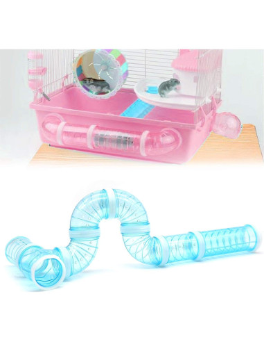 Juego de Tubos para Hámster Together-life 8 Piezas Conectables
