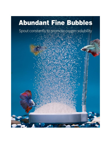 Pawfly Piedra de Aire Hemisférica Difusor de Oxígeno 8.56 cm