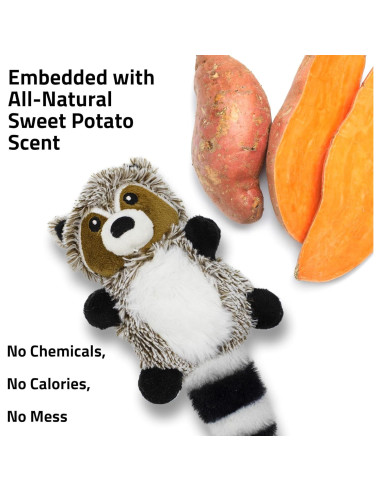 Juguete de Peluche para Perros Playology Raccoon 6x12 cm