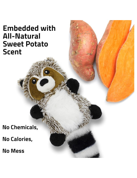Juguete de Peluche para Perros Playology Raccoon 6x12 cm