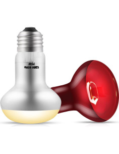 Paquete de 2 Bombillas de Calor para Reptiles DXOPHIEX 75W 2