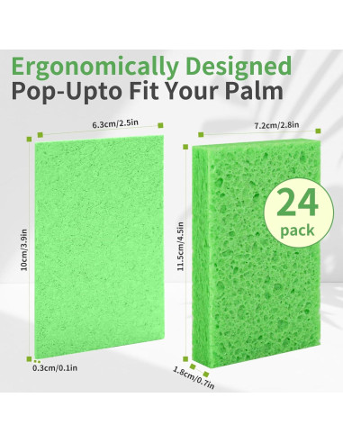 Esponjas de Cocina Biguphate 24 PCS Celulosa Ecológicas