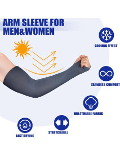 10 Pares Mangas UV Unisex Bememo para Brazo - Protección Solar 2