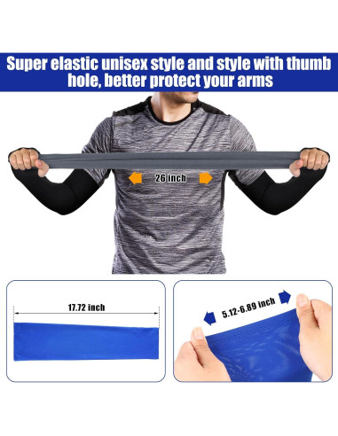 10 Pares Mangas UV Unisex Bememo para Brazo - Protección Solar