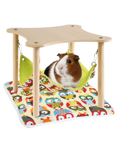 Hamaca para Cobayas ZibugZag con Alfombrilla Suave 28x28cm