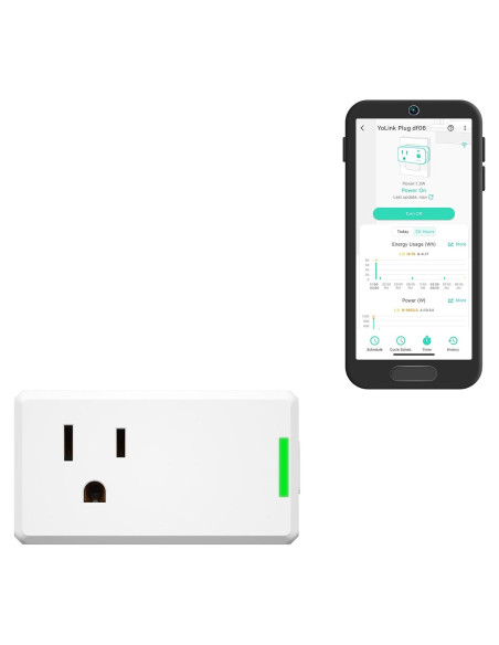 Enchufe Inteligente YoLink 15A con Monitoreo de Energía