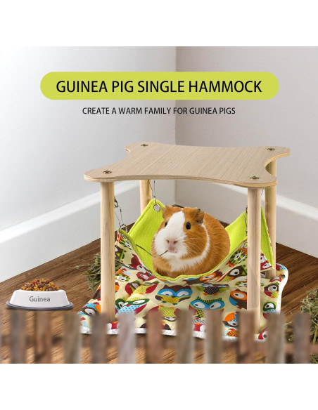 Hamaca para Cobayas ZibugZag con Alfombrilla Suave 28x28cm