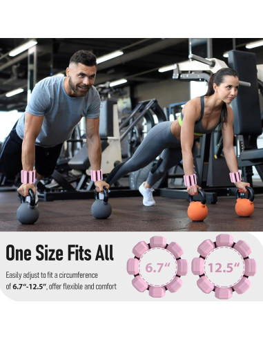 Pesas Ajustables para Muñeca y Tobillo fufeisi 0.91KG Rosa