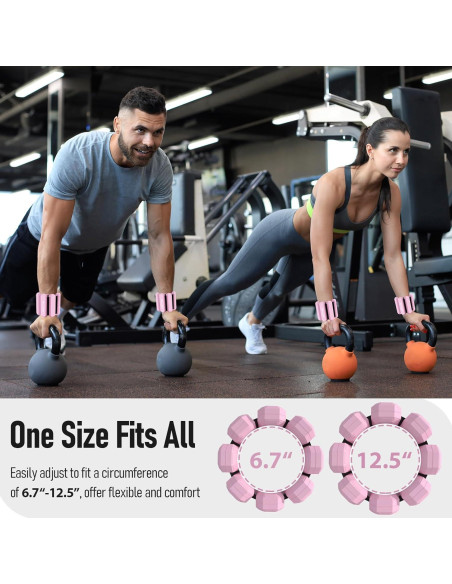 Pesas Ajustables para Muñeca y Tobillo fufeisi 0.91KG Rosa