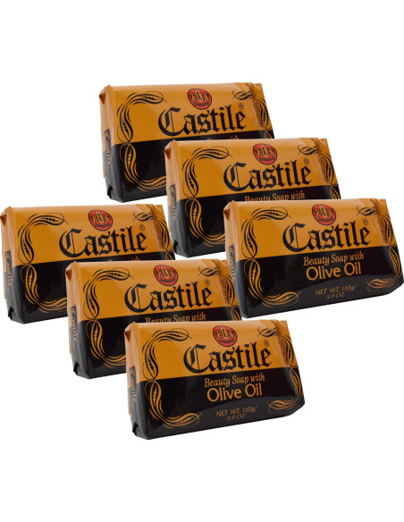 Jabón de Belleza Castile con Aceite de Oliva - Paquete de 6