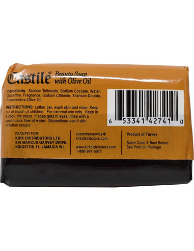 Jabón de Belleza Castile con Aceite de Oliva - Paquete de 6