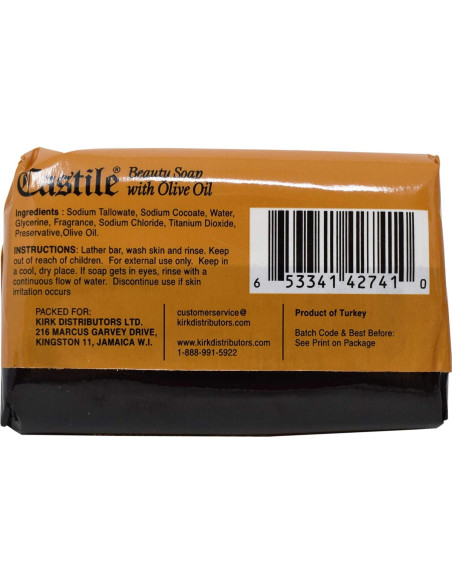 Jabón de Belleza Castile con Aceite de Oliva - Paquete de 6