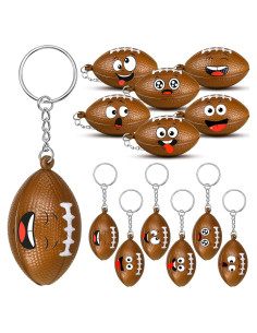 12 Llaveros Antiestrés Deportivos Arrowbash Fútbol 4 cm