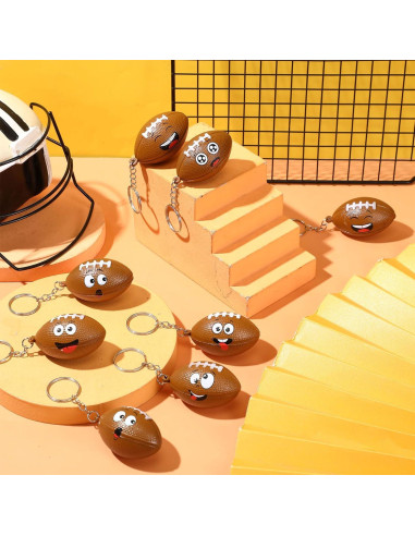 12 Llaveros Antiestrés Deportivos Arrowbash Fútbol 4 cm