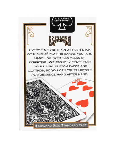 Bicicleta Cartas de Juego Negras + Dados 10 Contar 16mm