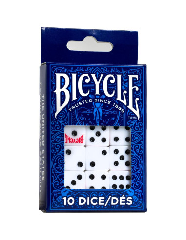 Bicicleta Cartas de Juego Negras + Dados 10 Contar 16mm