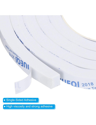 Cinta de Espuma Aislante PATIKIL 2m x 12mm x 10mm Blanca