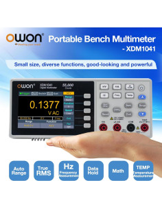 Multímetro Digital Owon XDM1041, 1000V, 10A, Pantalla LCD 3.5" 2