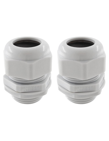 Glands de Cable NPT 1 Cionyce - 2 Piezas Nylon Impermeables