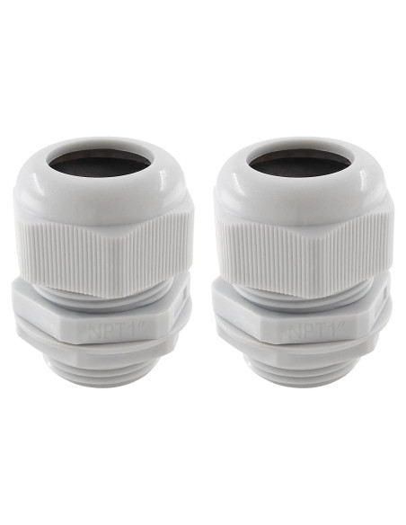Glands de Cable NPT 1 Cionyce - 2 Piezas Nylon Impermeables