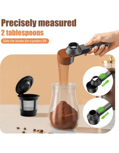 Cucharada Medidora de Café CAPMESSO 10g con Embudo Reutilizable 2