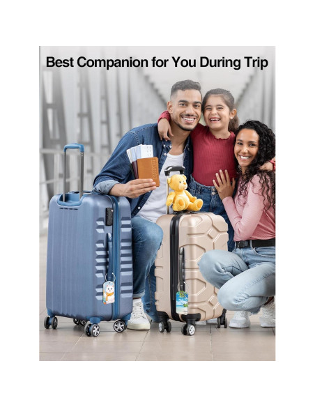 Etiqueta de Equipaje Inteligente TopMade con Find My - Cuero Premium