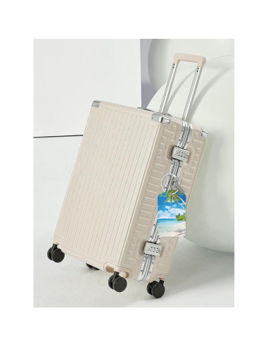 Etiqueta de Equipaje Inteligente TopMade con Find My - Cuero Premium