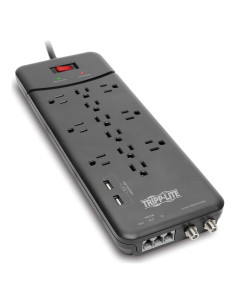 Protector de Sobretensión Tripp Lite TLP128TTUSBB 12 Salidas USB
