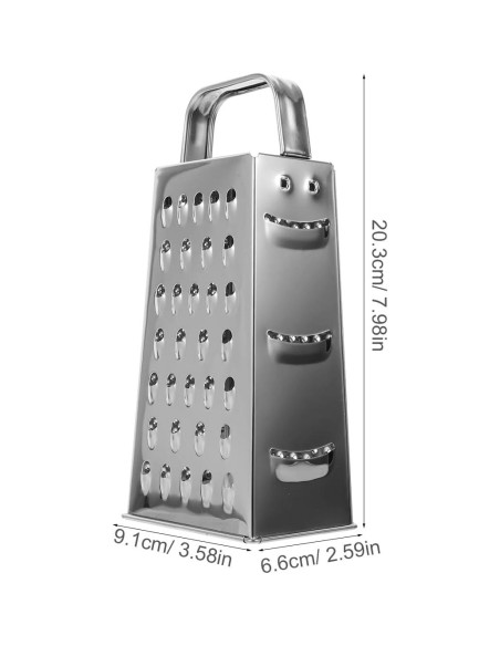Rallador de Acero Inoxidable MAGICLULU 4 en 1 Portátil 20.3cm