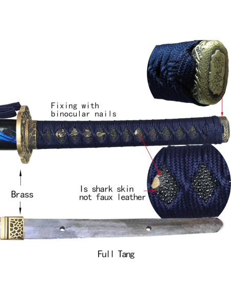 Katana Japonesa Shunansword Hecha a Mano 102.87 cm Afilada