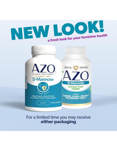 AZO D-Mannose 120 Cápsulas - Salud del Tracto Urinario