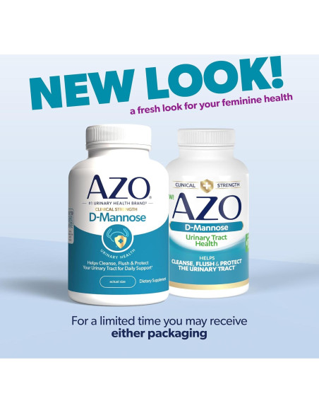 AZO D-Mannose 120 Cápsulas - Salud del Tracto Urinario