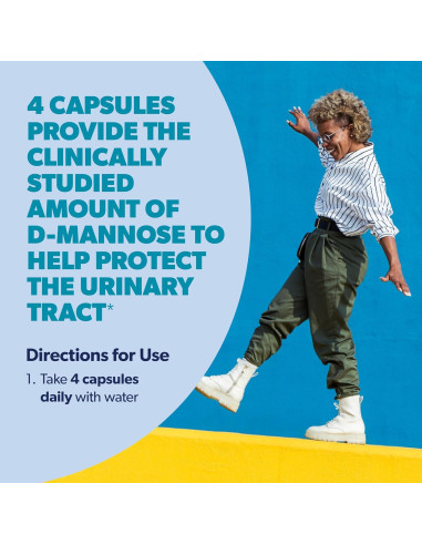 AZO D-Mannose 120 Cápsulas - Salud del Tracto Urinario