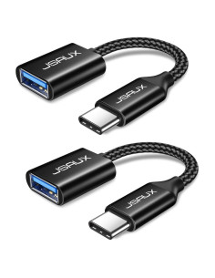 Adaptador USB C a USB 3.0 JSAUX - 2 Paquete, Negro