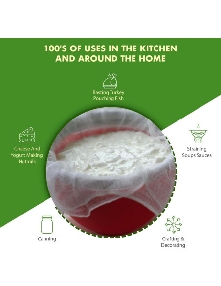 Tela de Queso 100% Algodón Regency Wraps 91x182 cm - Grado Chef