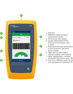 Tester de Cable y Red Fluke Networks LinkIQ LIQ-100 10G 2