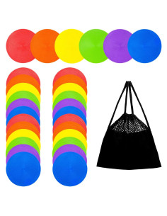 Marcadores de Suelo de Goma Antideslizantes Aryjmz 12 cm - 24 Piezas