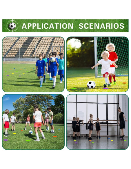 Marcadores de Suelo de Goma Antideslizantes Aryjmz 12 cm - 24 Piezas