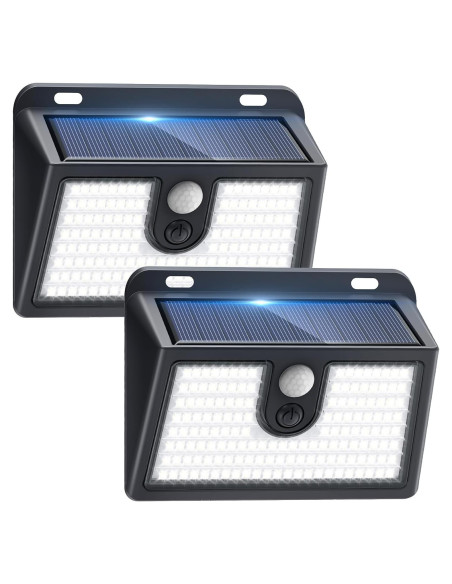 Luces Solares CLAONER con Sensor de Movimiento 800 Lúmenes